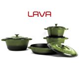 Lava Döküm 4X New Heritage Serisi Döküm Demir Tencere Seti