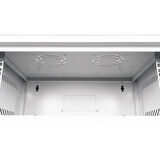 LANDE - 7U 19" Cam Kapaklı Duvar Tipi Rack Kabinet – Genişlik: 544 mm | Derinlik: 400 mm – Açık Gri (Demonte)