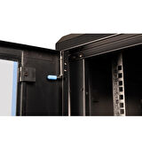 LANDE - 15U 19" Duvar Tipi Rack Kabinet – Genişlik: 600 mm | Derinlik: 450 mm – Siyah (Demonte)