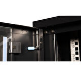 LANDE - 4U 19" Duvar Tipi Rack Kabinet – Genişlik: 600 mm | Derinlik: 600 mm – Siyah (Demonte)