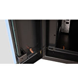 LANDE - 15U 19" Duvar Tipi Rack Kabinet – Genişlik: 600 mm | Derinlik: 600 mm – Siyah (Demonte)