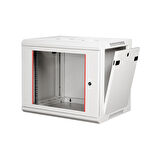 LANDE - 9U 19" Duvar Tipi Rack Kabinet – Genişlik: 600 mm | Derinlik: 450 mm – Açık Gri