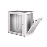 LANDE - 12U 19" Duvar Tipi Rack Kabinet – Genişlik: 600 mm | Derinlik: 450 mm – Açık Gri