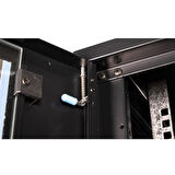 LANDE - 12U 19" Duvar Tipi Rack Kabinet – Genişlik: 600 mm | Derinlik: 450 mm – Siyah