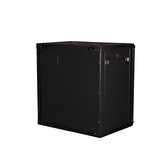 LANDE - 12U 19" Duvar Tipi Rack Kabinet – Genişlik: 600 mm | Derinlik: 450 mm – Siyah