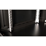LANDE - 6U 19" Duvar Tipi Rack Kabinet – Genişlik: 600 mm | Derinlik: 600 mm – Siyah