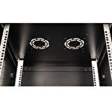 LANDE - 18U 19" Duvar Tipi Rack Kabinet – Genişlik: 600 mm | Derinlik: 600 mm – Siyah