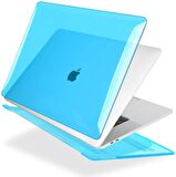 Apple 13" Macbook Air A2337 M1 Kristal Mavi Kılıf Koruyucu + Ekran Filmi