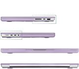 Codegen Apple 16" Macbook Pro M1 A2485 Mor Kılıf Koruyucu Kapak