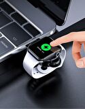 Codegen Apple Watch 1 2 3 4 5 6 7 SE Uyumlu QI Manyetik Stand Siyah Şarj Cihazı