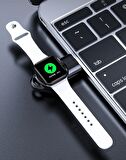 Codegen Apple Watch 1 2 3 4 5 6 7 SE Uyumlu QI Manyetik Stand Beyaz Şarj Cihazı