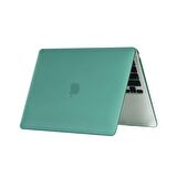 Codegen Apple 13" Macbook Air A1932 A2179 A2337 Su Yeşili Carbon Fiber Dizayn Kılıf Koruyucu Kapak CMATF-133GR