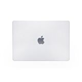 Codegen Apple 14" Macbook Pro M1 A2442 Beyaz Carbon Fiber Dizayn Kılıf Koruyucu Kapak+Çevirici