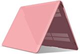 Apple 13" Macbook Air M2 A2681 Pembe Kılıf Koruyucu Kapak CMAT-136P