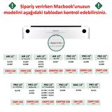 Apple 13" Macbook Pro M2 A2686 Kristal Lacivert Kılıf Koruyucu + Ekran Filmi