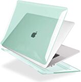 Apple 13" Macbook Air M2 A2681 Kristal Yeşil Kılıf Koruyucu Kapak + Usb Çevirici