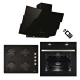 ALVEUS CENTURY 604 SİYAH 3'LÜ ANKASTRE SET (MODW-GLS640-MFA604)