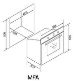 ALVEUS EUROPE SİYAH 3'LÜ ANKASTRE SET (VİTRO 641 - MFA 627 - MOD 3000)