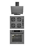ALVEUS Master Gri Cam Ankastre Set(3000-GLS640-MFA627)