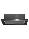 EXEP F6-ECR INOX PANEL SÜRGÜLÜ SİYAH ASPİRATÖR 