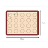 Epinox Silikon Makaron Mat 40x30 cm