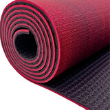 Rebuwo PER Yoga Matı Bordo 5mm, Ekolojik Fitness Matı, Kaydırmaz, Burgundy, Non-Slip & Sustainable