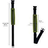 Rebuwo Çok Fonksiyonlu Sporcu Bel Çantası Koyu Yeşil