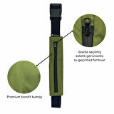 Rebuwo Çok Fonksiyonlu Sporcu Bel Çantası Koyu Yeşil