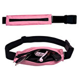 Rebuwo Çok Fonksiyonlu Sporcu Bel Çantası Pembe