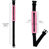 Rebuwo Çok Fonksiyonlu Sporcu Bel Çantası Pembe