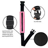 Rebuwo Çok Fonksiyonlu Sporcu Bel Çantası Pembe