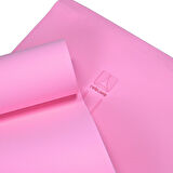 Rebuwo Çift Çizgili 8mm Kalın TPE Yoga ve Pilates Matı | Kaymaz, Konforlu, Ekstra Kalın Spor Matı Açık Pembe