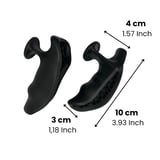Rebuwo Siyah Deadlift Ağırlık Tutuş Aparatı – Kaymaz Fat Grip & Eldiven Olmadan Ergonomik Kavrama