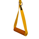 Rebuwo 3 Kademeli Ayarlanabilir Cable Cross Elciği (1 Çift) - Turuncu Tutacaklı  Sarı Fitness Ağırlık Çekiş / Reformer Egzersiz Aparatı 44cm