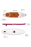 Şişme Sup Board Bordo Stand Up Paddle Board 320*82*15 cm