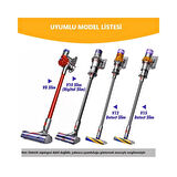 Dyson Süpürge Başlık Rulo Fırça V8 V10 V12 V15 Detect Slim Fluffy Uyumlu Yedek Parça