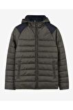Skechers S212041-801 M Panel Hooded Jacket Erkek Mont