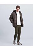 Skechers S212041-801 M Panel Hooded Jacket Erkek Mont