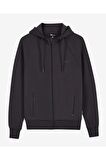 M New Basics Full Zip Hoodie Erkek Gri Fermuarlı Eşofman Üstü - S212267-003