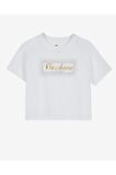 Skechers S221460-102 W Graphic Tee Shiny Logo Kadın T-Shirt