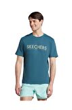 Skechers S221135-405 M Graphic Tee Big Logo Erkek T-Shirt