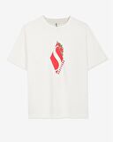 Skechers W Graphic Tee Puff Print Crew Neck Kadın Tişört