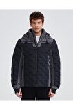 Skechers Erkek Mont Siyah M Outerwear Padded Jacket Erkek Gri Mont S232407-003