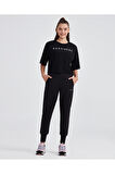W Graphic Tee Crop T-shirt Kadın Siyah Tshirt S232163-001