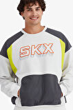 Skechers M LW Fleece Crew Neck Sweatshirt Erkek Gri Sweatshirt S232277-032