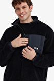 Skechers M Outdoor Fleece Full Zip Sherpa Erkek Siyah Polar S232294-001