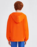 Skechers B Lw Fleece Full Zip Hoodie Sweatshirt Büyük Erkek Çocuk Turuncu Sweatshirt Sk232081-700