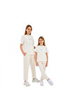 Skechers Sk232075 G Lw Fleece Jogger Sweatpant Beyaz Kız Çocuk Eşofman Altı