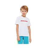 Graphic Tee B Short Sleeve Büyük Erkek Çocuk Beyaz Tshirt SK241017-100