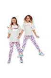 Skechers Sk241048 Legging G Ankle Tayt Beyaz Kız Çocuk Tayt